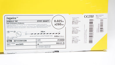 Boston Scientific 5649 High Performance Guidewire 0.025in x 260cm (x) - Box of 2